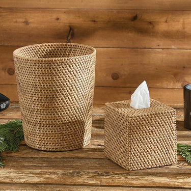 Rattan Waste Basket - Set of 2 Park Designs - The Fox Decor